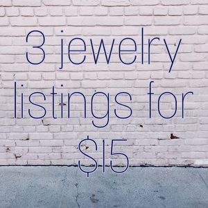 3 jewelry listings for $15